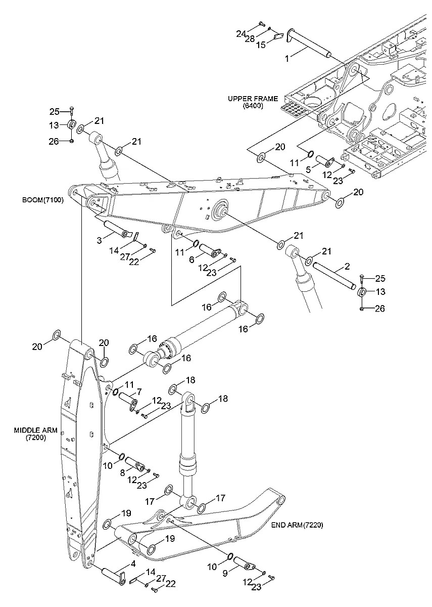 S993-125240 Escavadeira de esteiras Hyundai R480LC-9MH