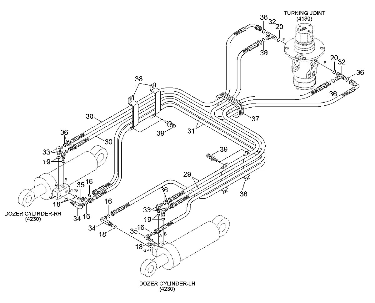 P933-068054 Escavadeira de esteiras Hyundai R180LC-9