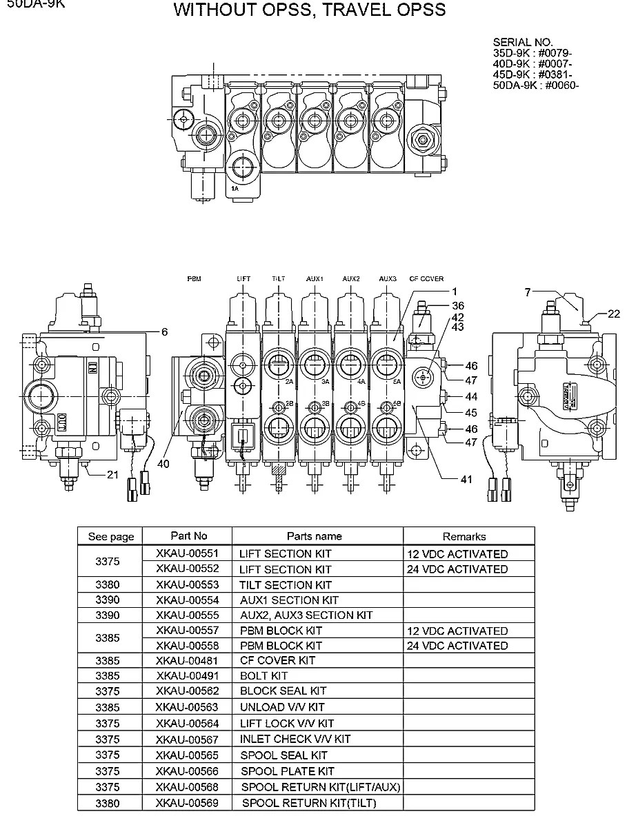 34HP-02100 Empilhadeira Hyundai 35-40-45-50DA-9K