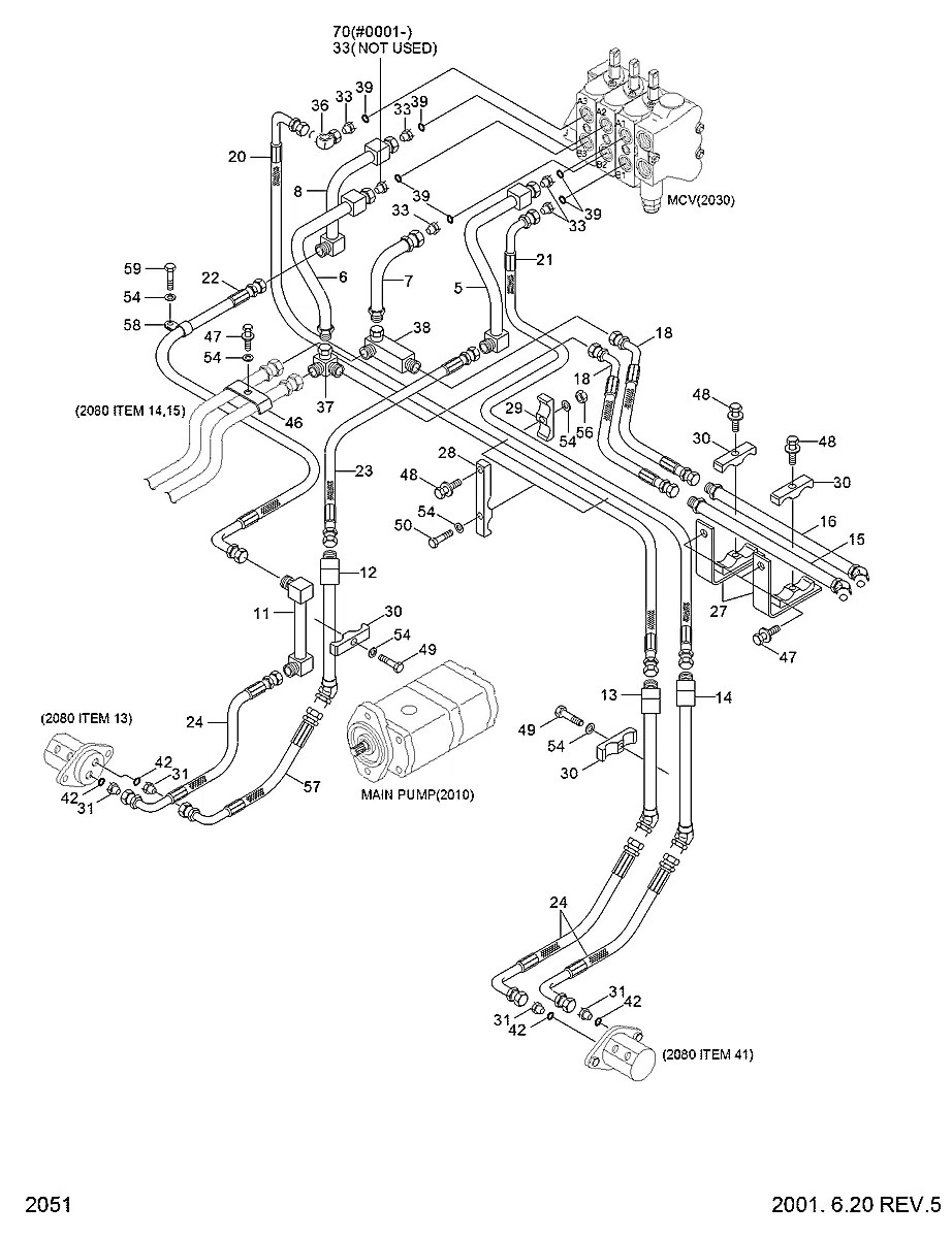 35D1-11300 Trator de esteira Hyundai H70-LGP