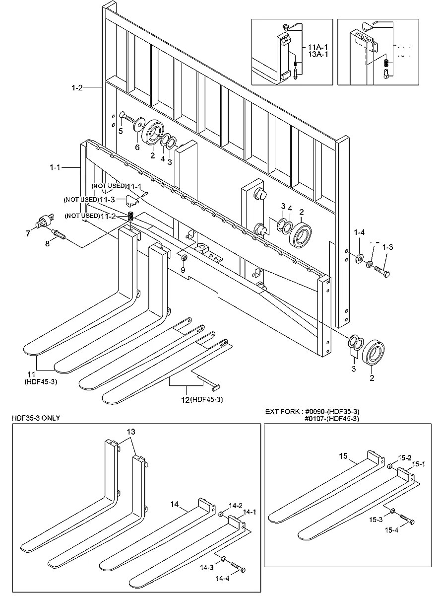 F13711410 Empilhadeira Hyundai HDF35-45-III