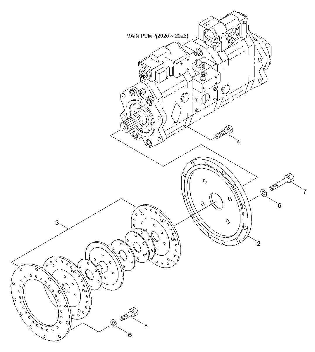 14E7-00010 Escavadeira de esteiras Hyundai R450LC-3