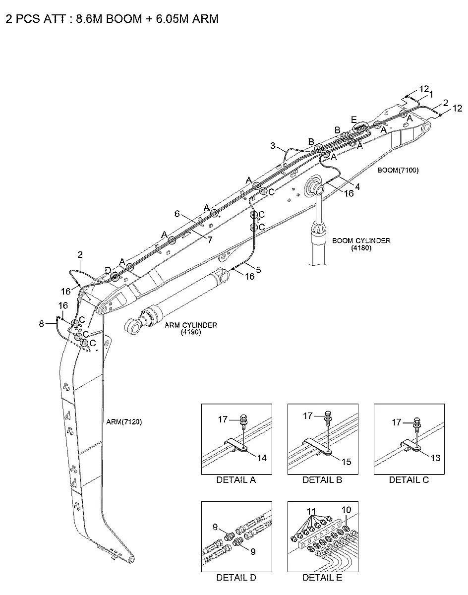 P840-042030 Escavadeira de esteiras Hyundai R380LC-9MH