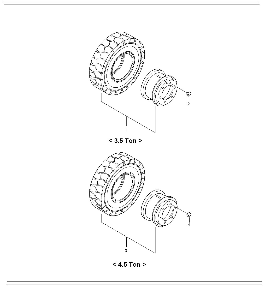 FAD0400200B Empilhadeira Hyundai HDF45A
