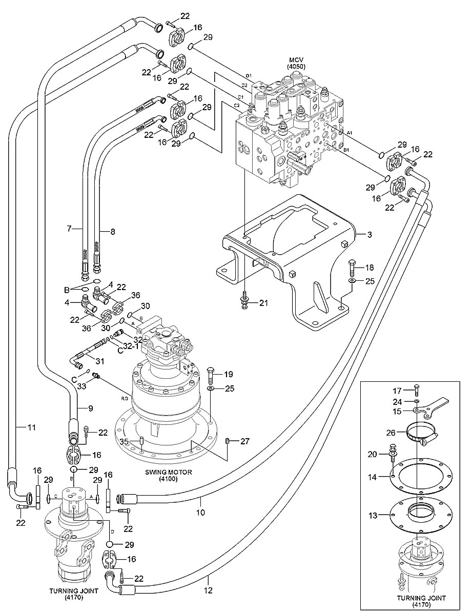 P950-167322DS Escavadeira de esteiras Hyundai R290LC-9MH