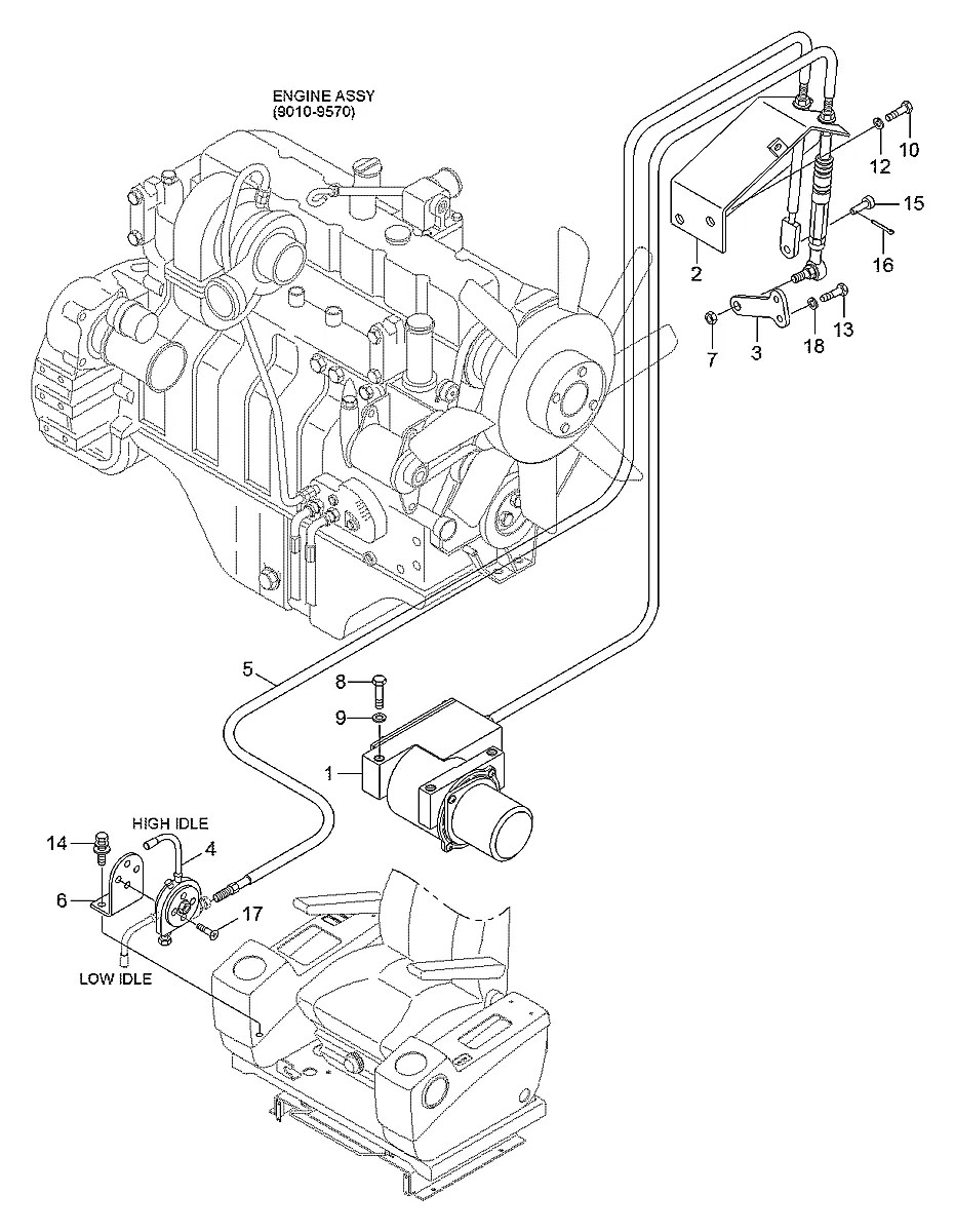 11N6-63040 Escavadeira de esteiras Hyundai R210NLC-7