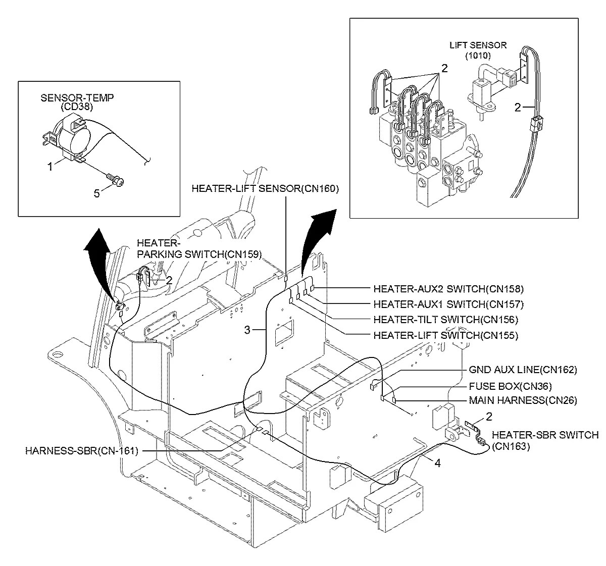 21B2-95030 Empilhadeira Hyundai 20-25-30-32BC-9