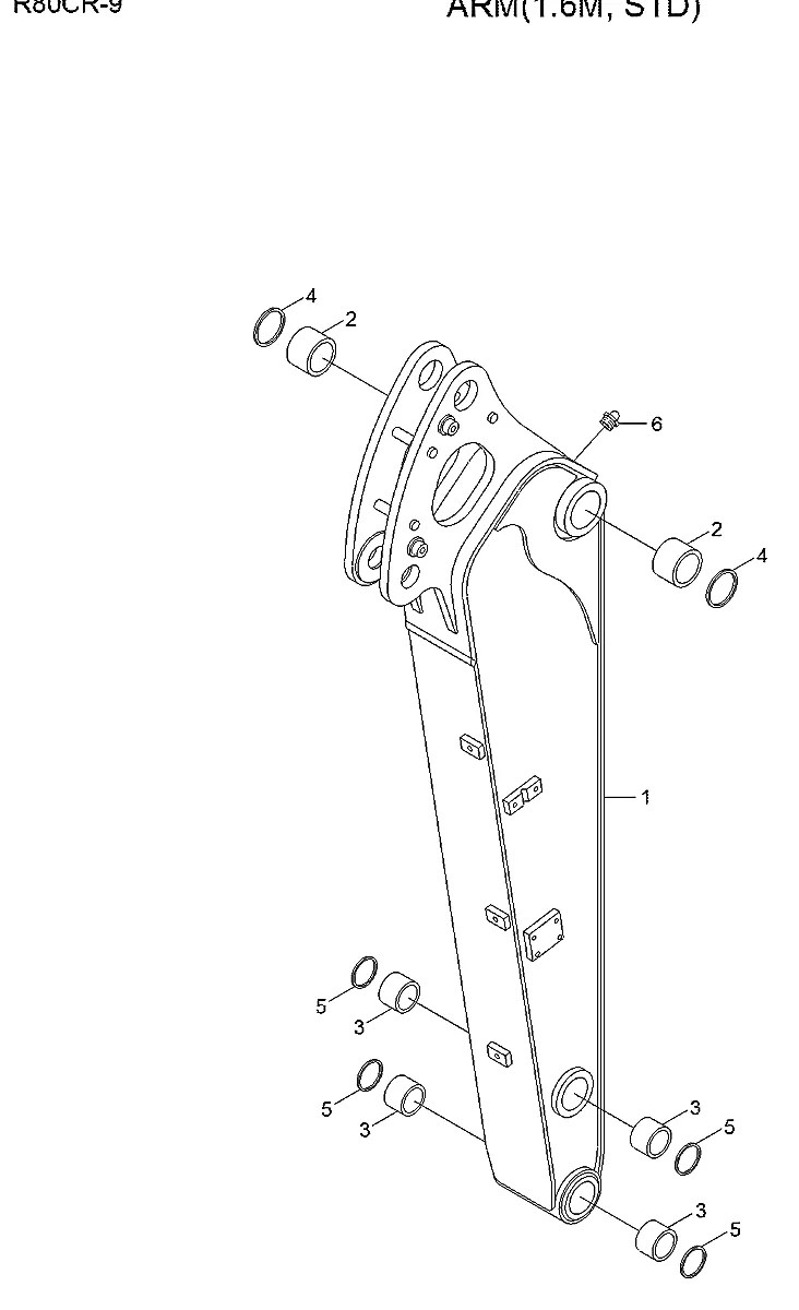 Y020-055511 Escavadeira de esteiras Hyundai R80CR-9