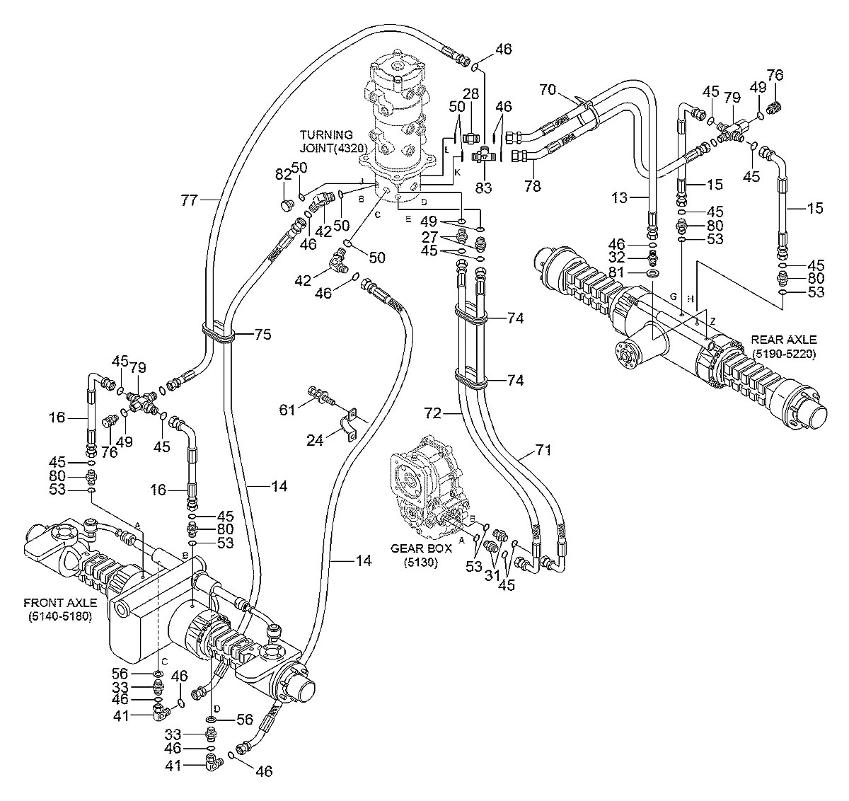 P923-065014 Escavadeira de rodas Hyundai R55W-7