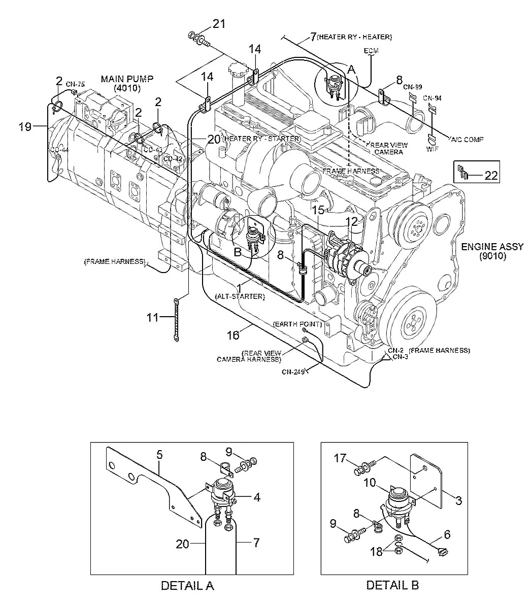 21Q6-41000-K Escavadeira de esteiras Hyundai R430LC-9