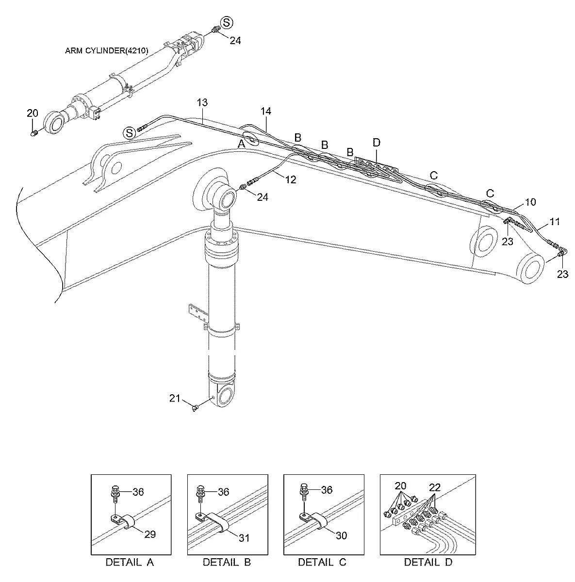 P840-042043 Escavadeira de esteiras Hyundai R180LC-9A