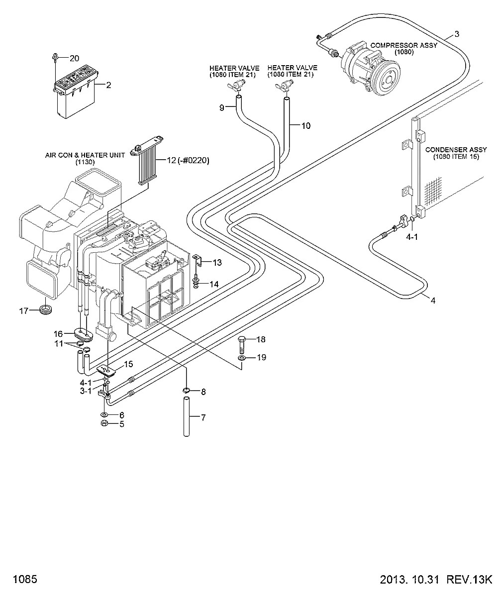 11Q6-94330 Escavadeira de rodas Hyundai R210W-9