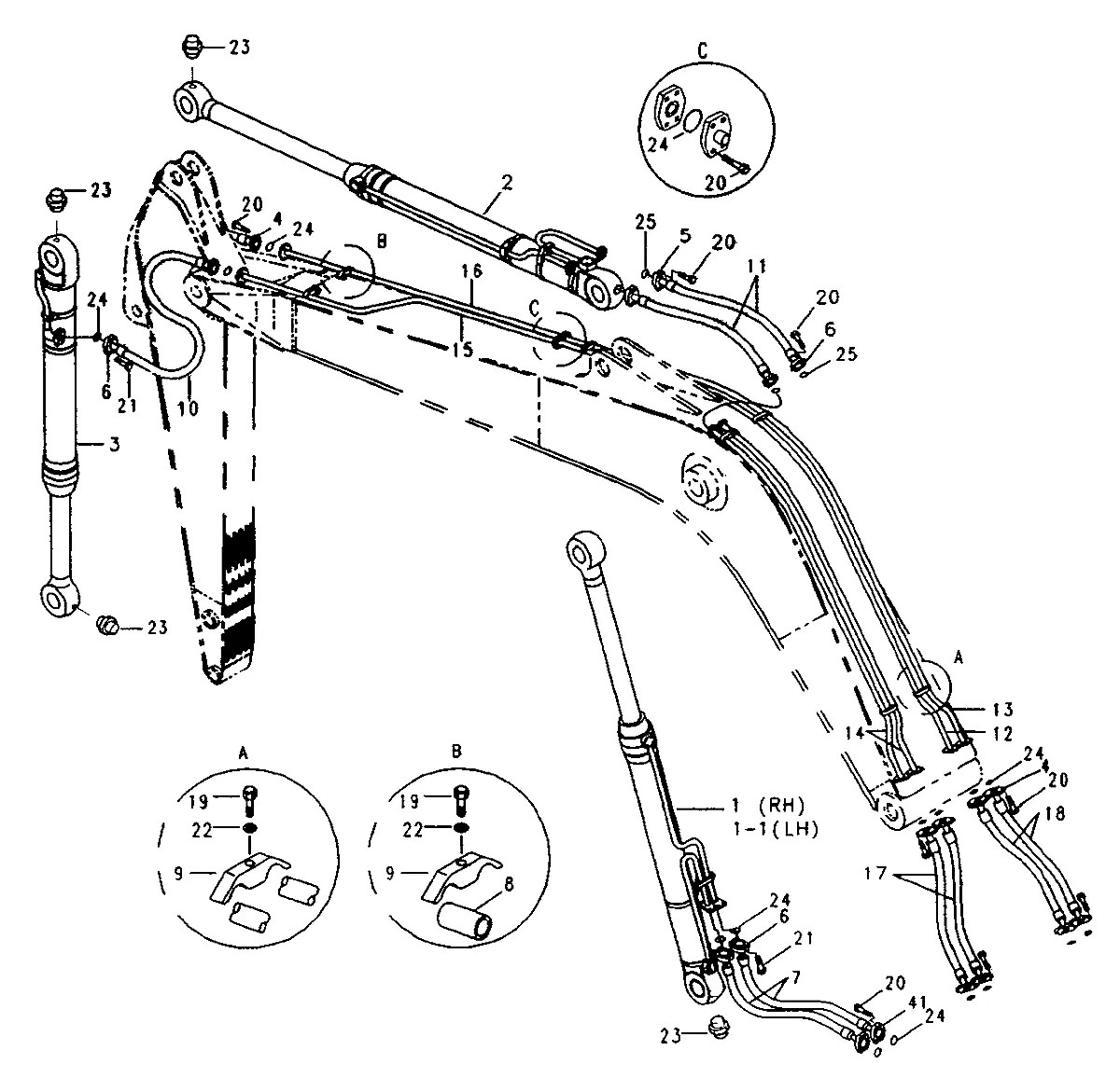 E131-0277 Escavadeira de rodas Hyundai R200W