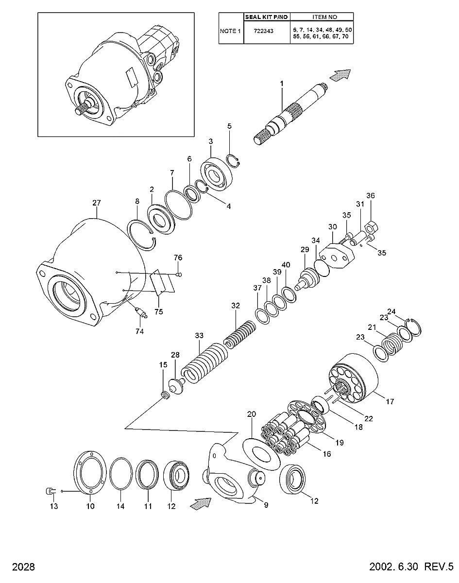 722309 Escavadeira de rodas Hyundai R55W-3