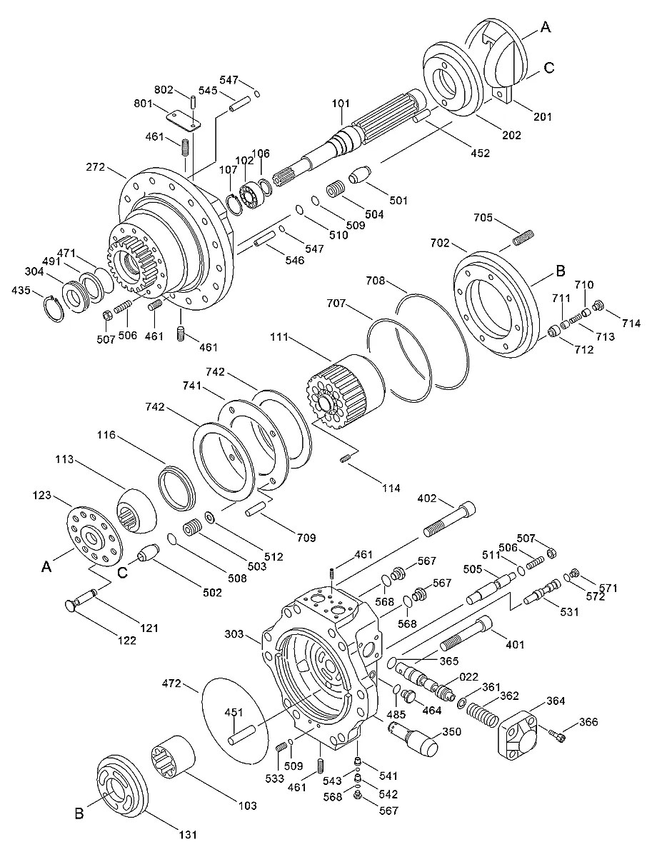 V8807044983 Escavadeira de esteiras Hyundai R360LC-3H