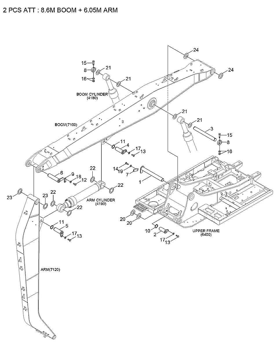 61QA-00040 Escavadeira de esteiras Hyundai R380LC-9MH