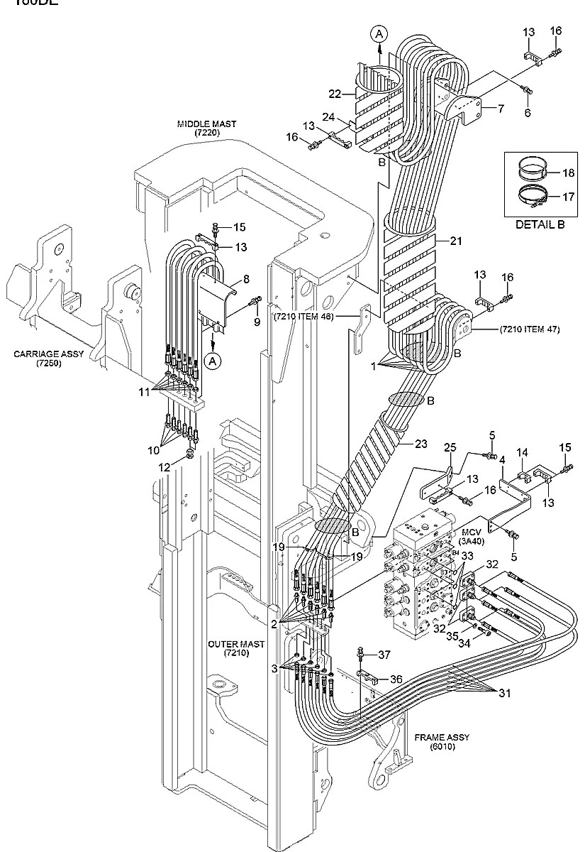 S035-087526 Empilhadeira Hyundai 180D-7E