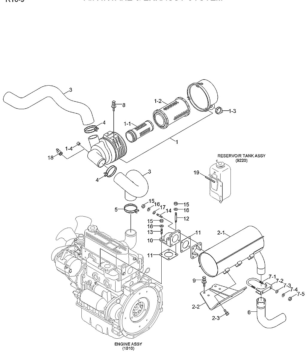 XJAF-02742 Escavadeira de esteiras Hyundai R16-9