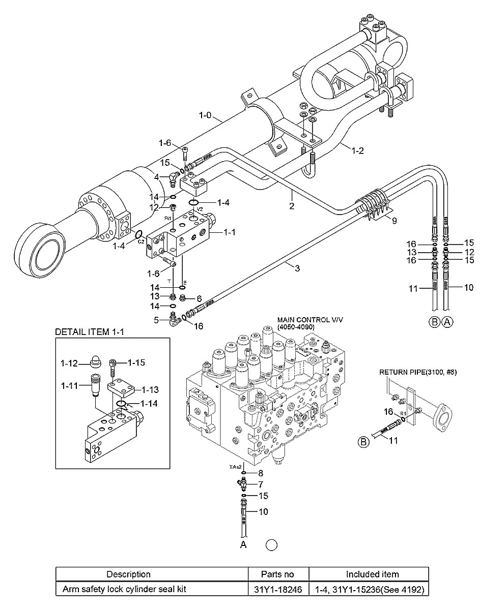 31Y1-18246 Escavadeira de esteiras Hyundai RC215C-7H