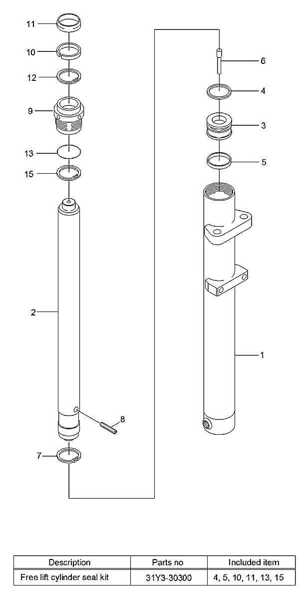 XKCD-00105 Empilhadeira Hyundai 25-30-33LF-7