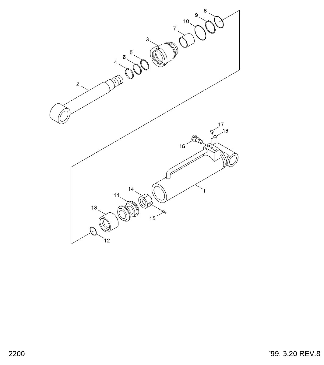 08R0150-07 Escavadeira de esteiras Hyundai R210LC-3H