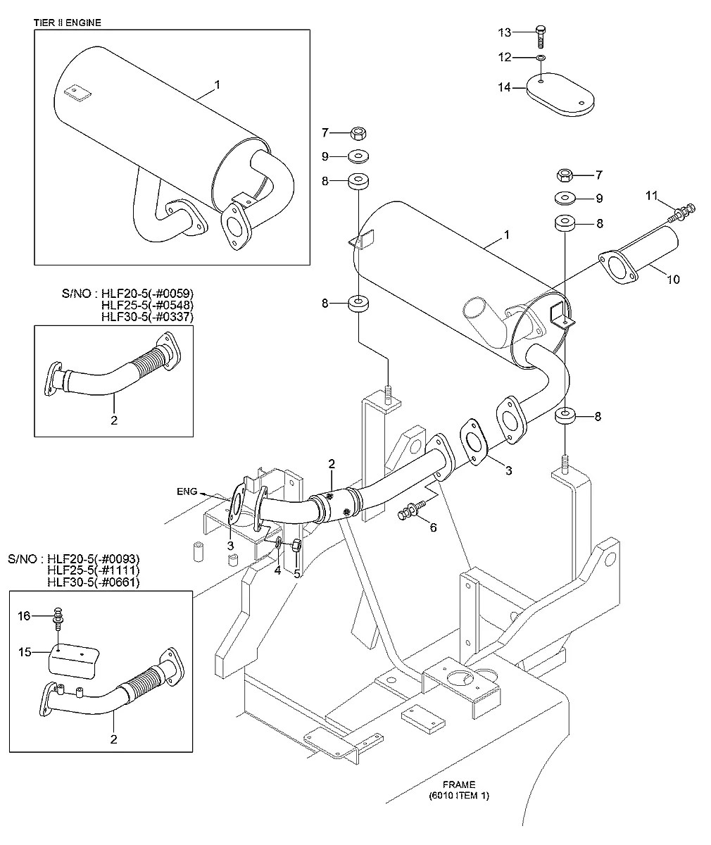11FU-40040 Empilhadeira Hyundai HLF20-25-30-5