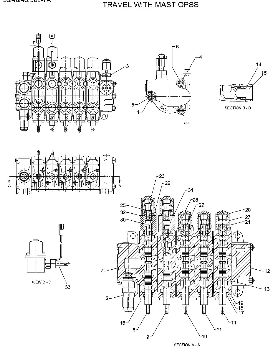 34HP-02500 Empilhadeira Hyundai 45L-7A