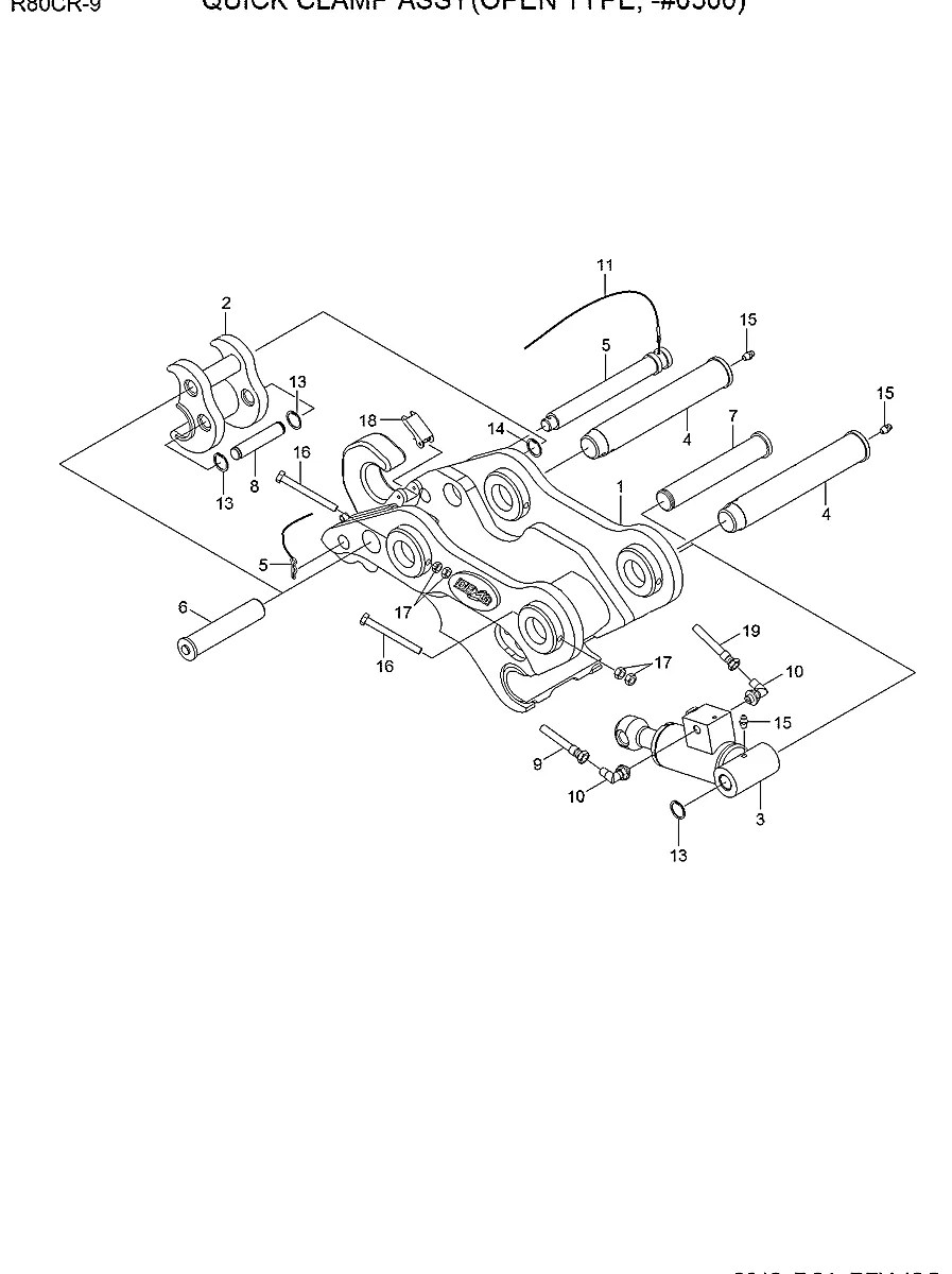P933-047024 Escavadeira de esteiras Hyundai R80CR-9