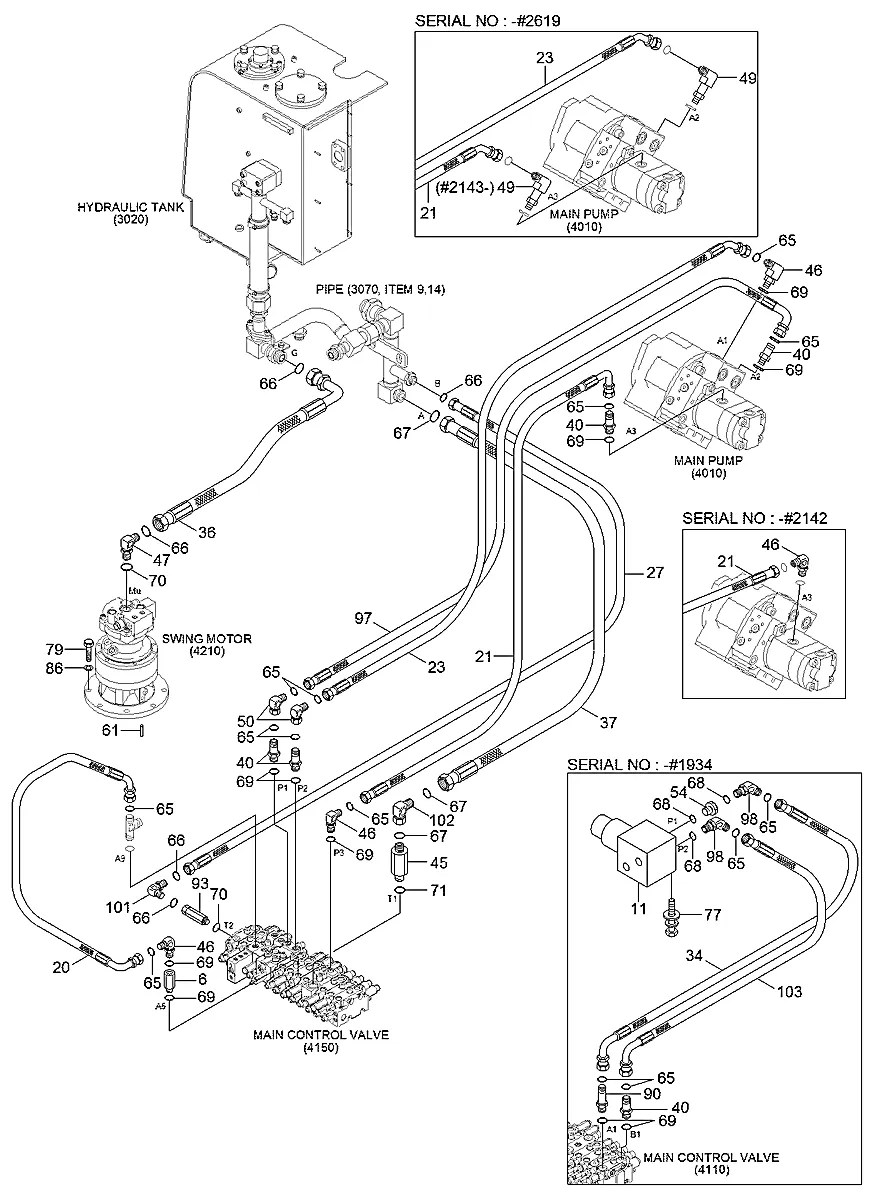 X850-545400 Escavadeira de esteiras Hyundai R55-9