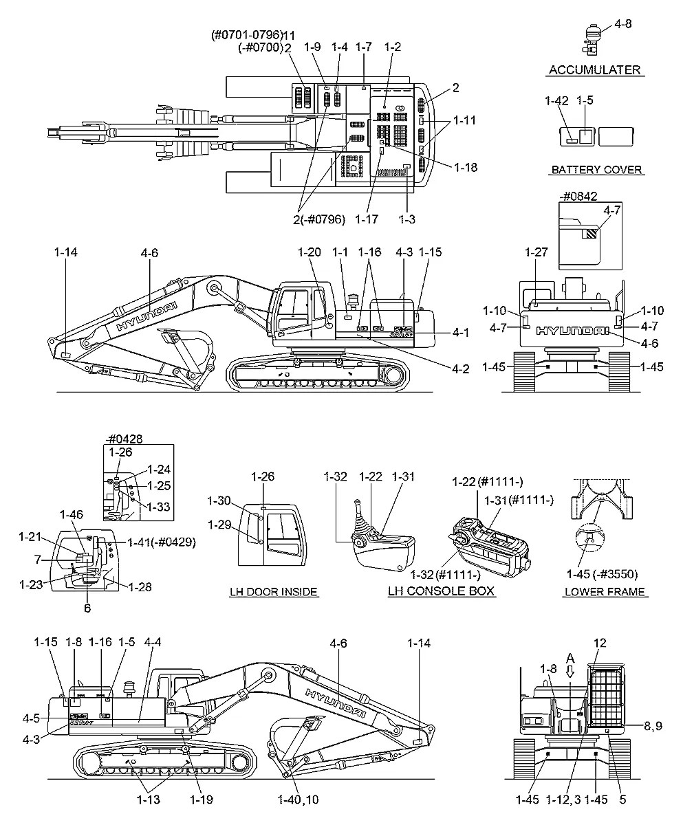 91N9-17540 Escavadeira de esteiras Hyundai R320LC-7