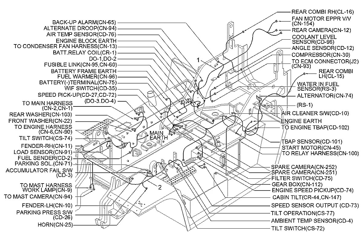 21L7-60290 Empilhadeira Hyundai 110-130-160D-7A