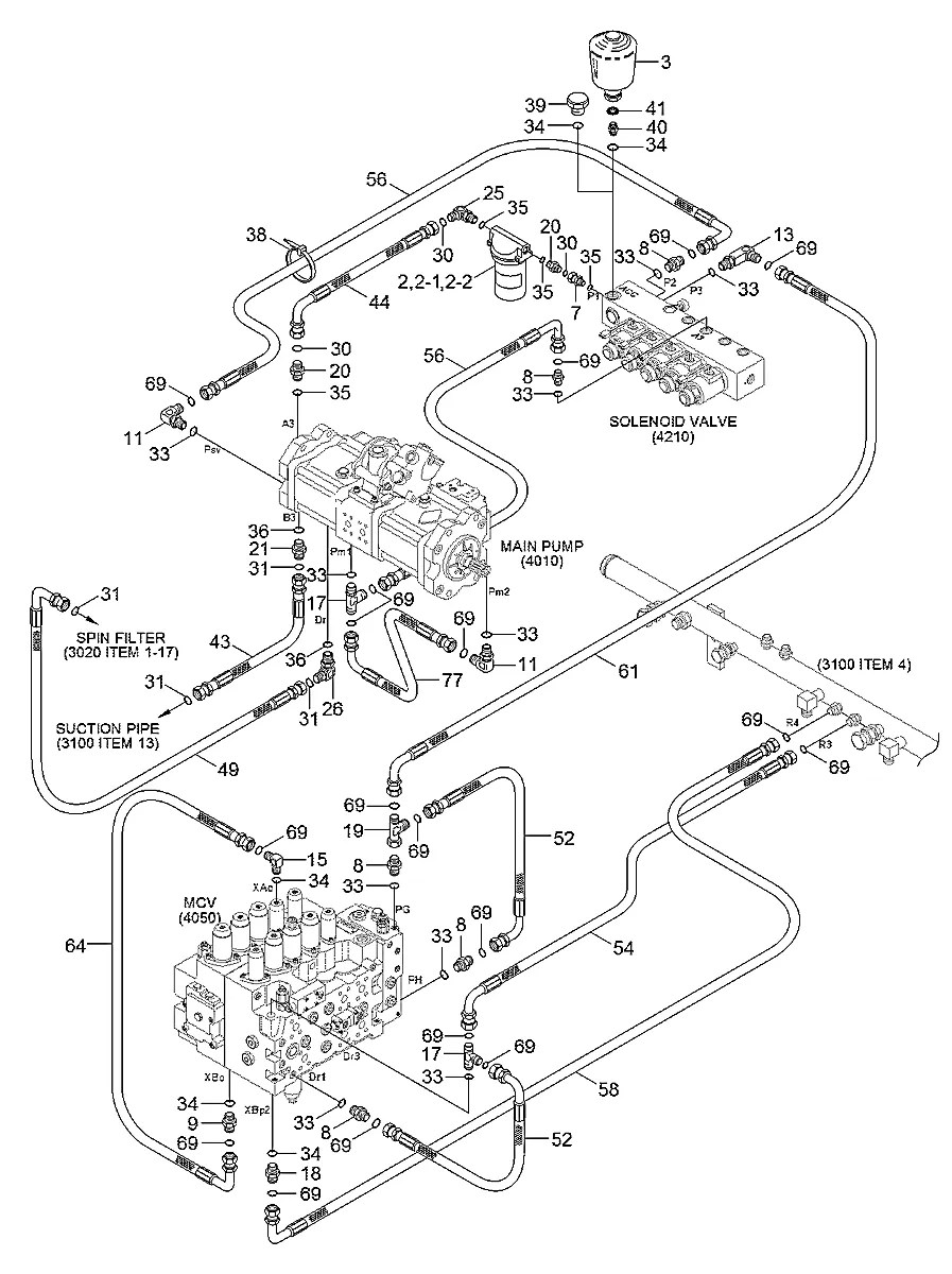 P930-122017 Escavadeira de esteiras Hyundai RD340LC-7