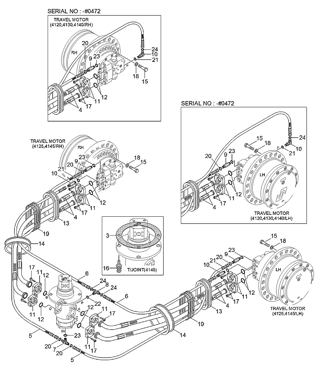 X410-042053 Escavadeira de esteiras Hyundai R250LC-7