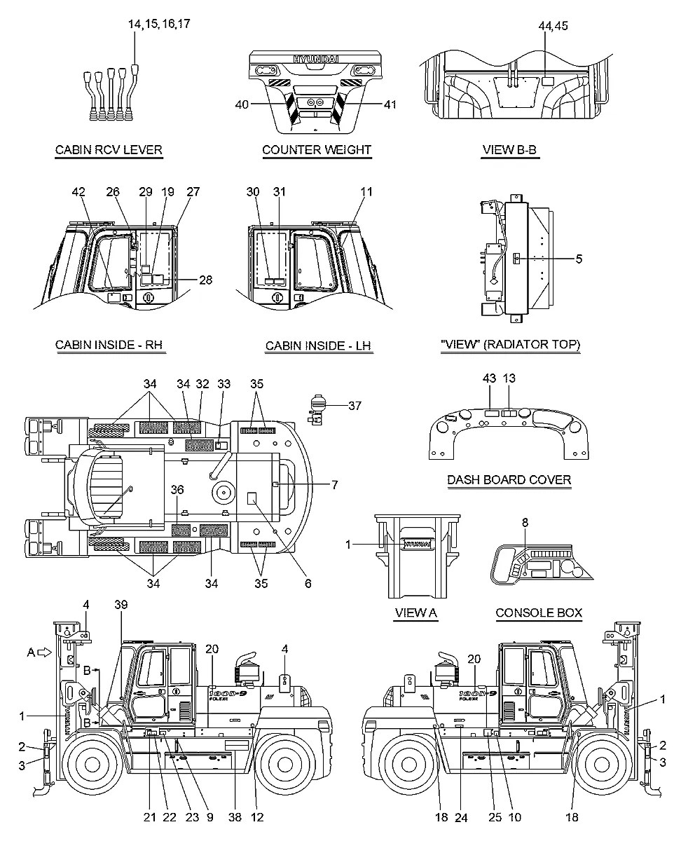 92FT-40710 Empilhadeira Hyundai 180D-9