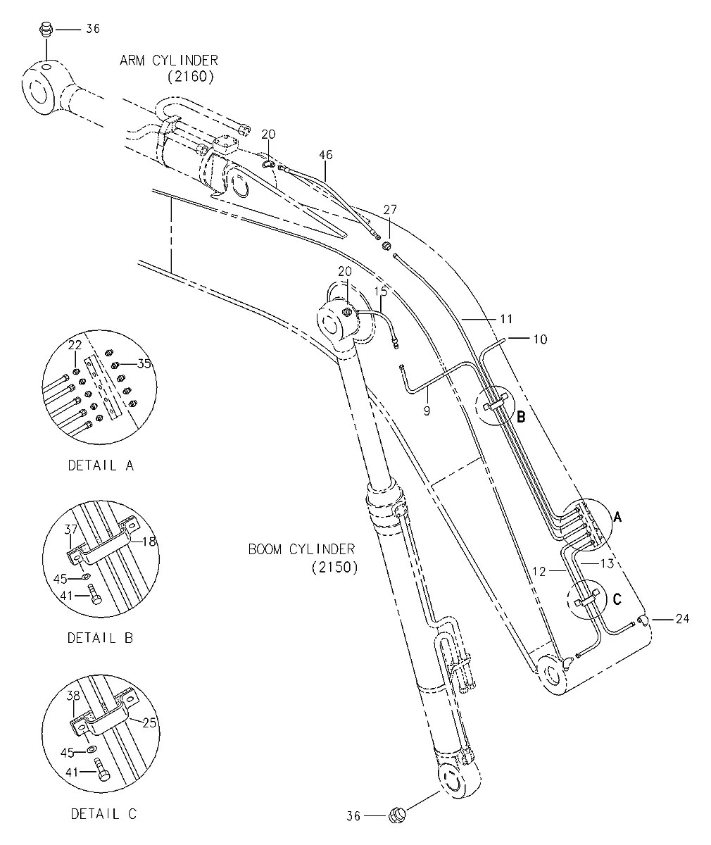 S301-206025 Escavadeira de esteiras Hyundai R360LC-3H