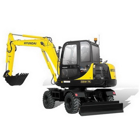 XKAY-00094 Escavadeira de rodas Hyundai R55W-7A