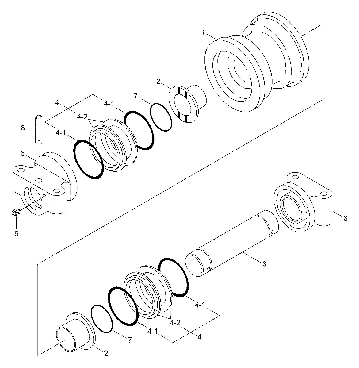 81Q6-11011G9 Escavadeira de esteiras Hyundai HX260 L