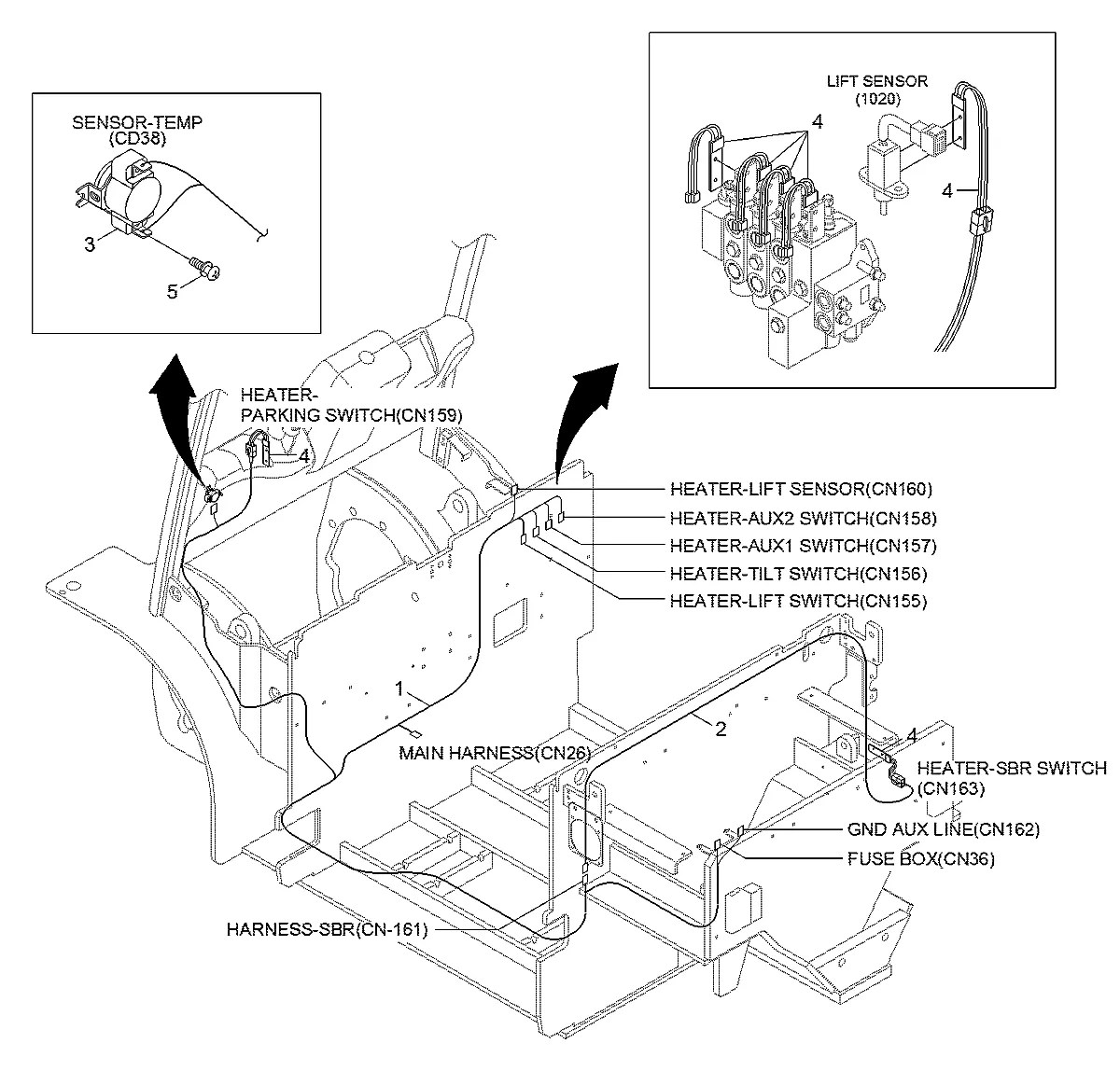 21B3-95060 Empilhadeira Hyundai 40-45-50B-9