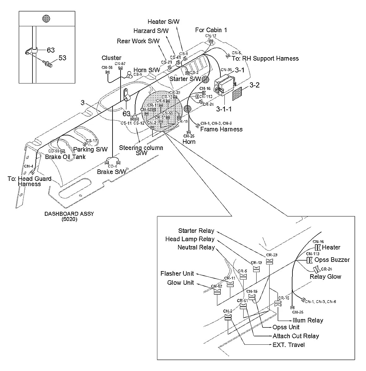 21HA-10341 Empilhadeira Hyundai 20-25-30-33D-7