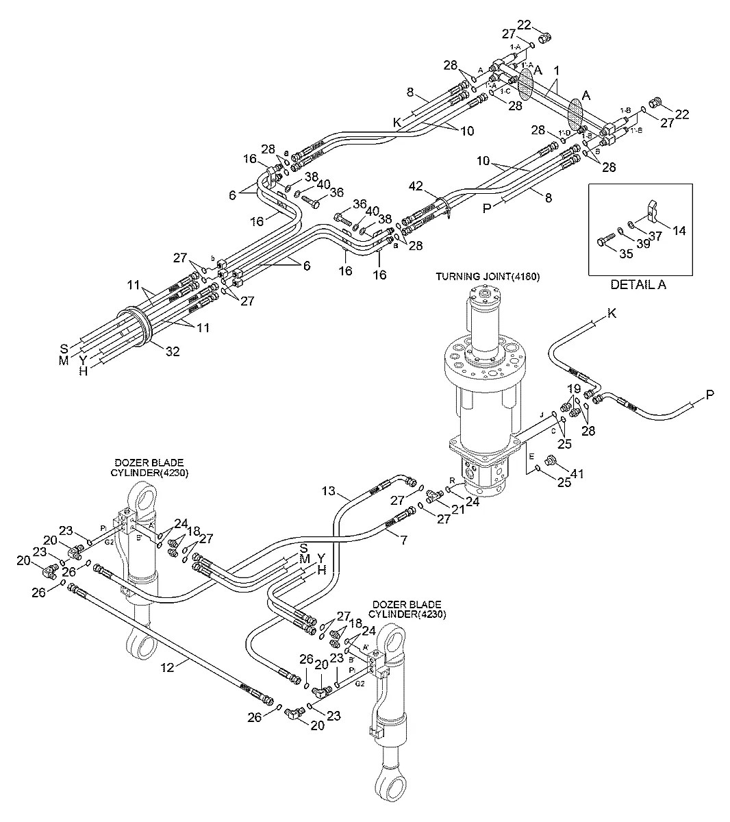 S760-091414 Escavadeira de rodas Hyundai R140W-9S