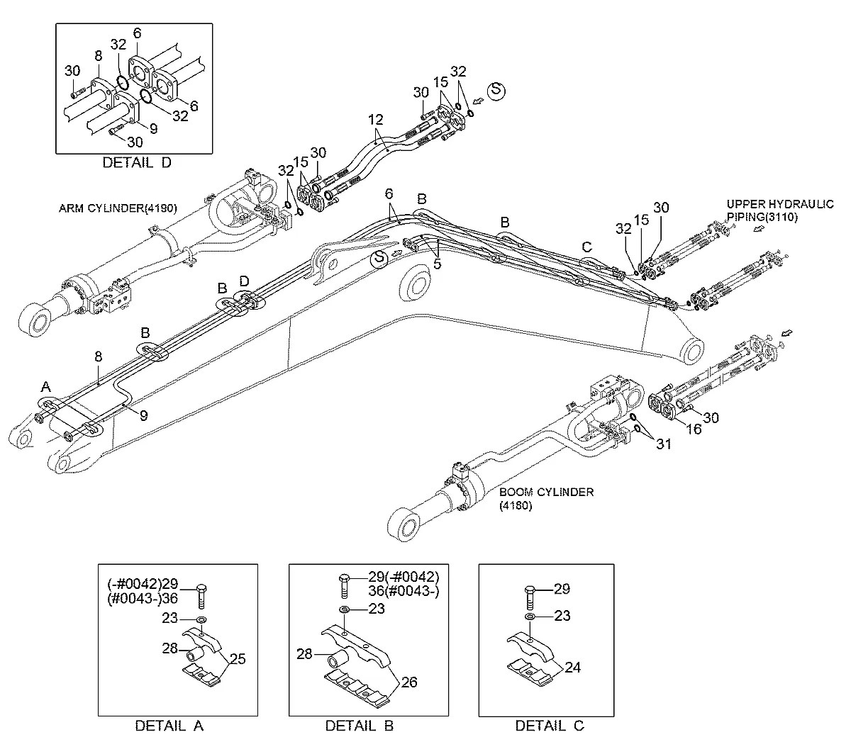 P680-167320FL Escavadeira de esteiras Hyundai R250LC-7