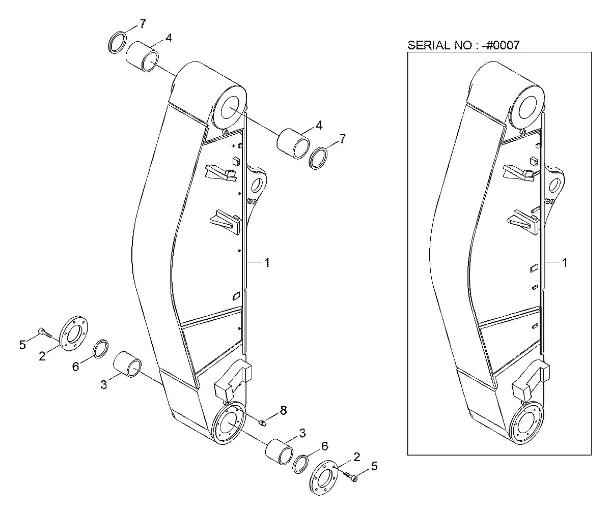Y020-210011 Escavadeira de esteiras Hyundai R800-7A