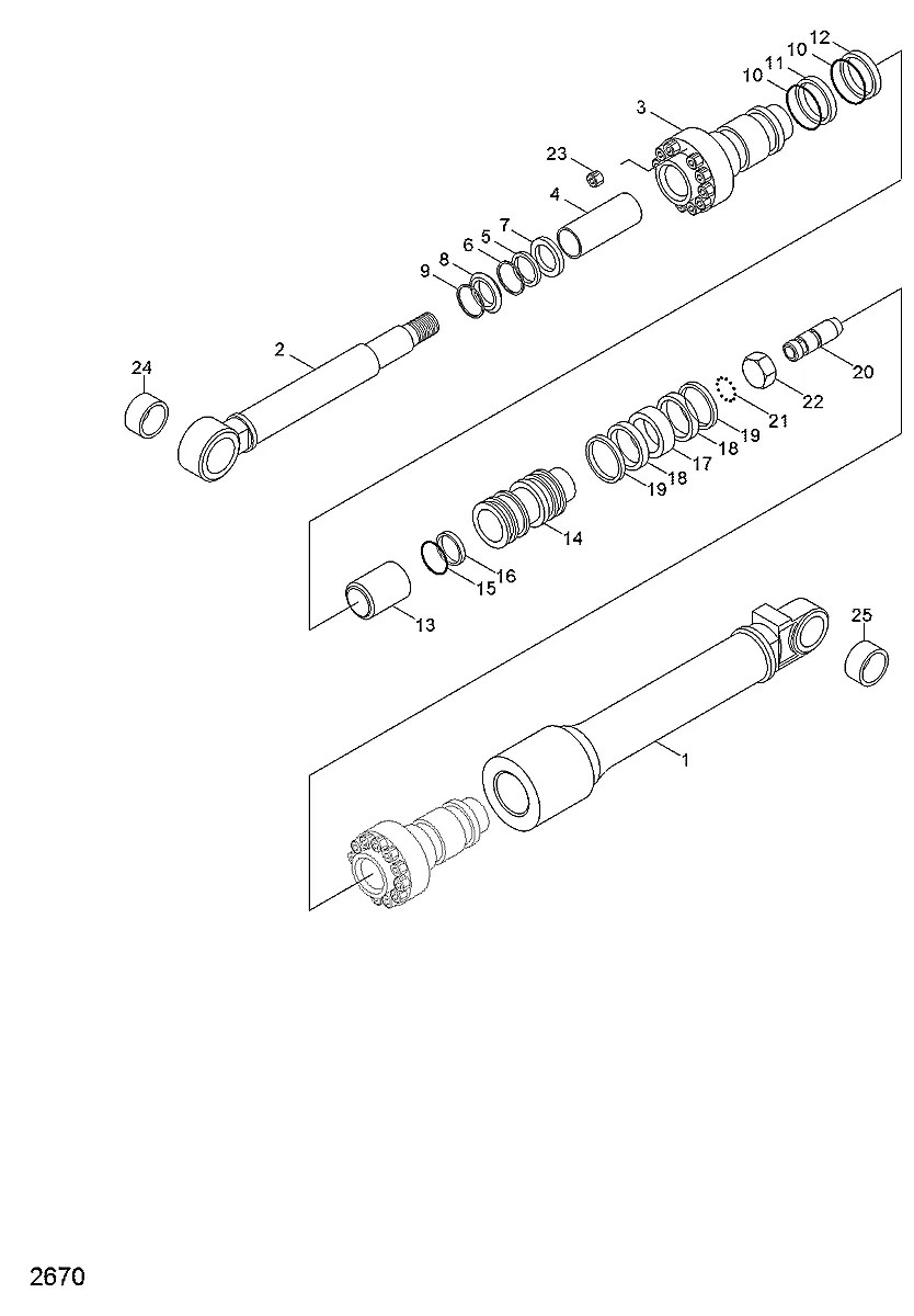 31YC-21060 Equipamento florestal Hyundai R290RB-3