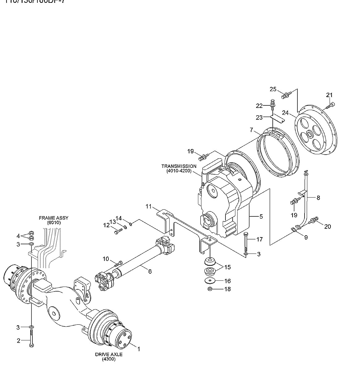 81FT-37120 Empilhadeira Hyundai 110-130-160DF-7