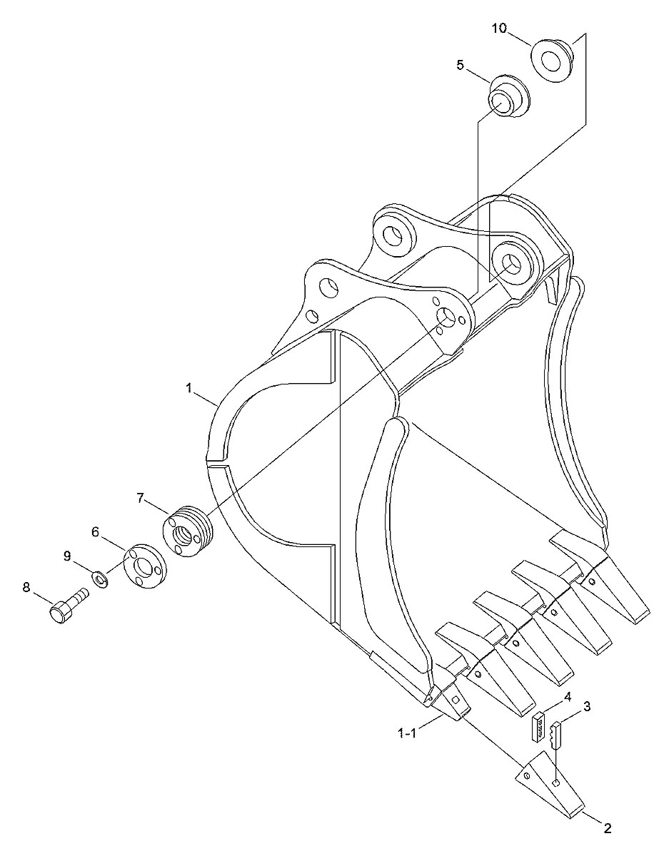 63E1-30460 Escavadeira de rodas Hyundai R200W