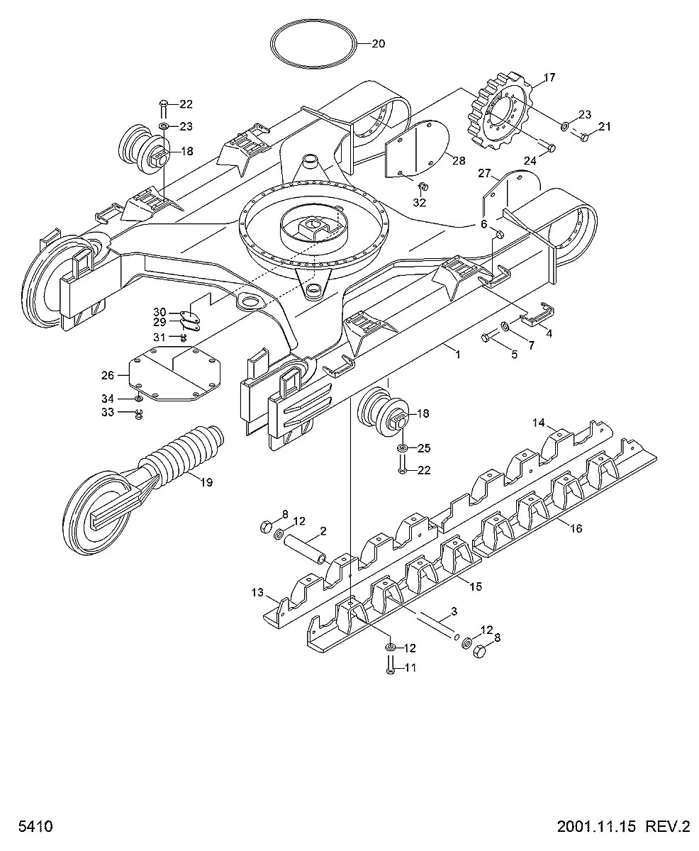 82W3-36011 Equipamento florestal Hyundai 42HDLL