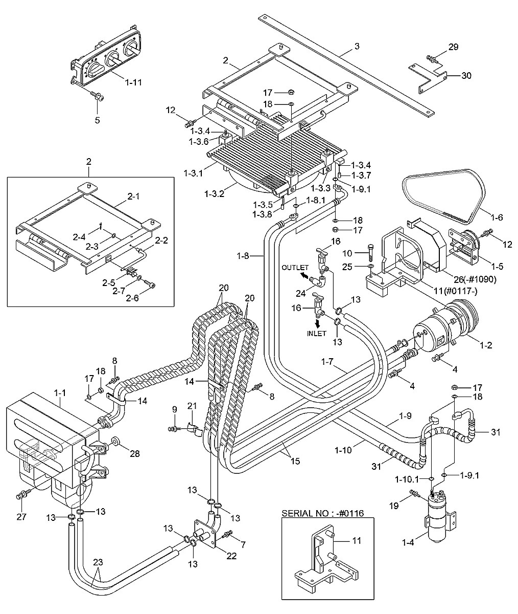 11S7-90011 Mini carregadeira Hyundai HSL850-7