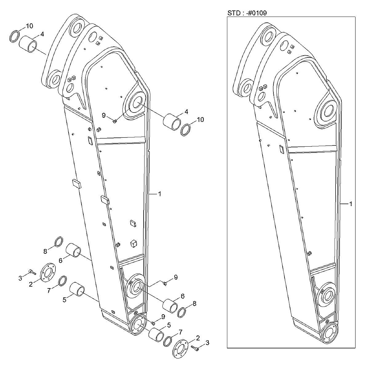 S109-160256 Escavadeira de esteiras Hyundai R800LC-7A