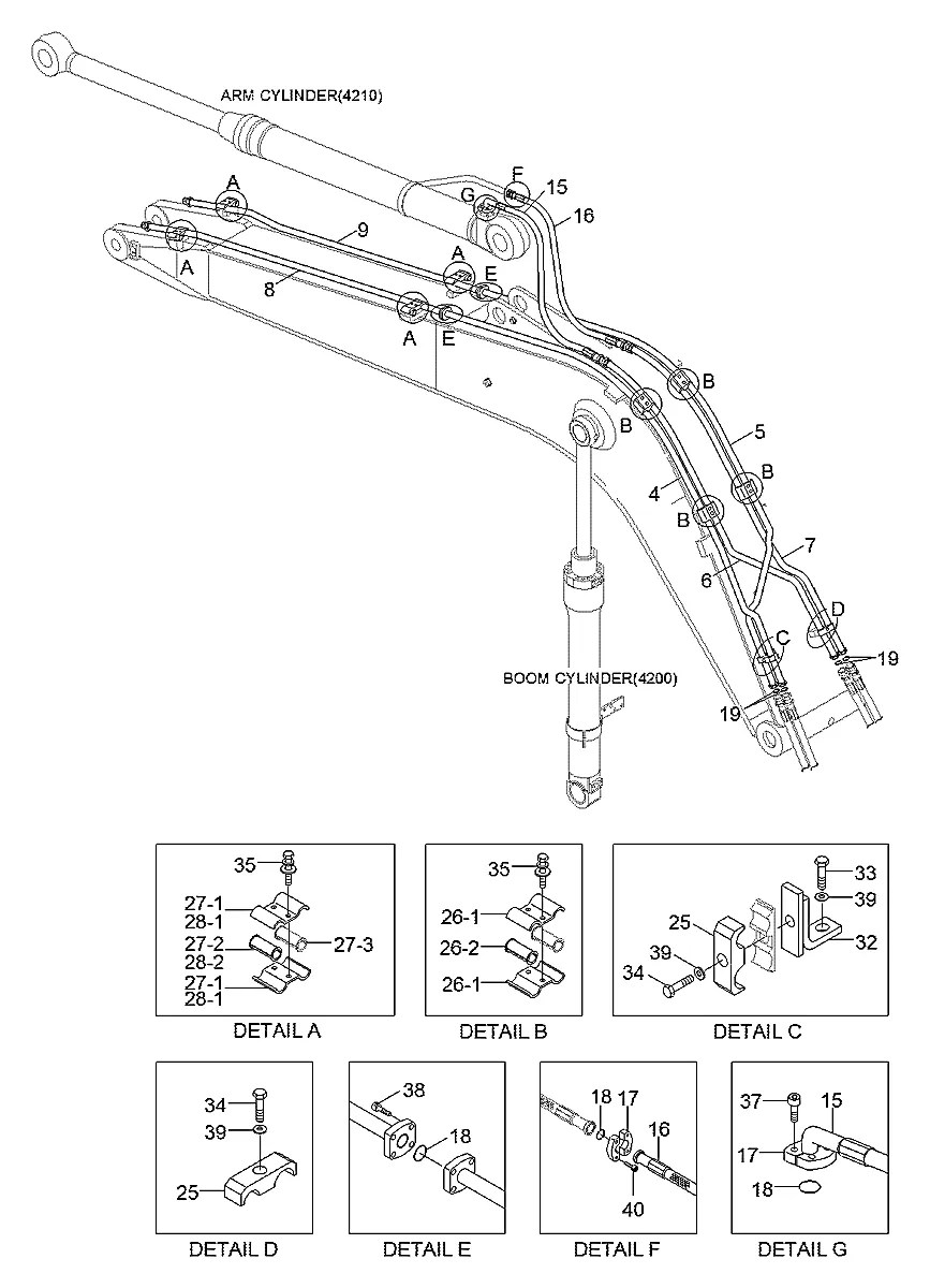 P980-128425 Escavadeira de esteiras Hyundai R160LC-9
