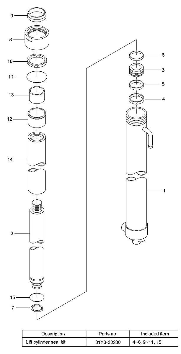 XKCD-00023 Empilhadeira Hyundai 25-30-33LF-7